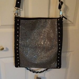 Schandra diamond rhinestone convertible  bag